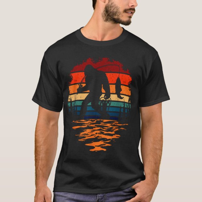 Camiseta Gato anda de peixe no céu azul (Frente)