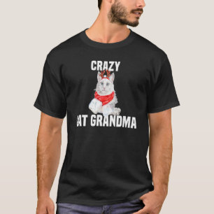 Camiseta Gato Angora Fofo com Fantasia de Rena Gata Loca