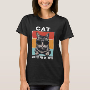 Camiseta Gato Animal de Estimação Mais Legal do Mundo Óculo