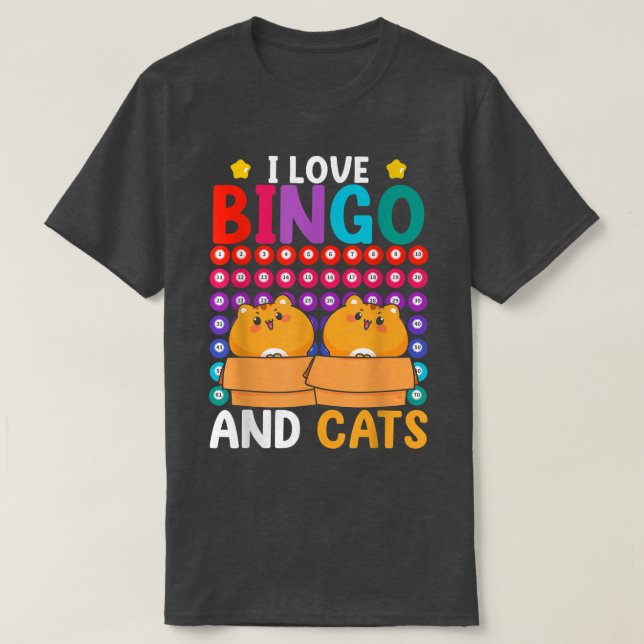 Camiseta Gato Animal Lover Lotto Bingo Player Pet Jogo H (Frente do Design)