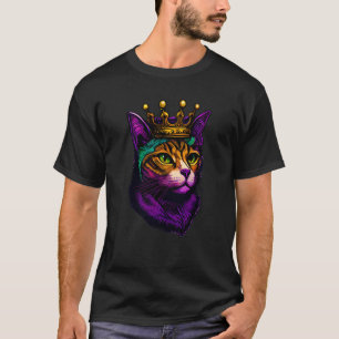 Camiseta Gato Animal Mardi Gras Carnaval Bobo Gato Mardi Gr