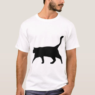 Camiseta Gato Animal O Gatinho Gato Doméstico Silhout