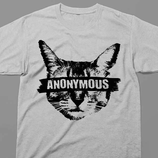 Camiseta Gato Anônimo (Criador carregado)