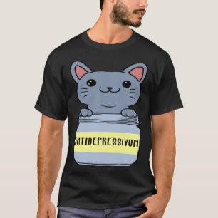 Camiseta Gato Antidepressivo Ca