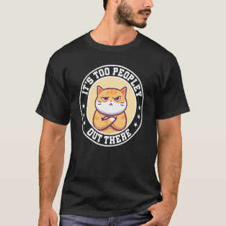Camiseta Gato Antissocial Demais Pessoas Por aí Antissocial