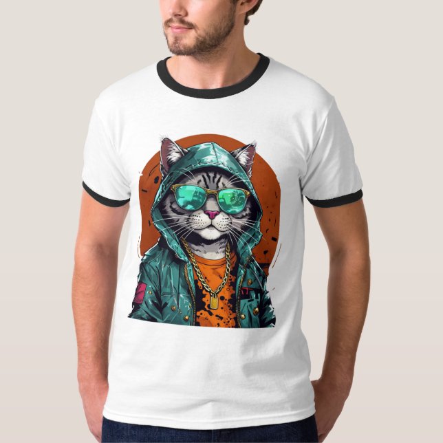 Camiseta Gato Antropomórfico legal (Frente)