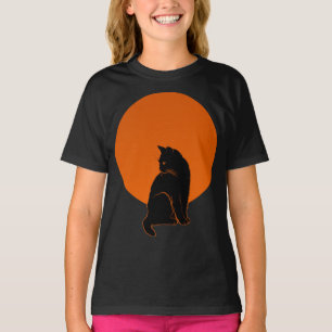 CAMISETA GATO AO LUZ DO LUA