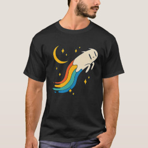 Camiseta Gato Arco-Íris Voador Meme Gato Emo Soft Grunge EG