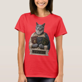 Camiseta Gato Aristóteles Azul Russo