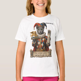 Camiseta Gato Arlequim Azul Russo