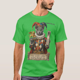 Camiseta Gato Arlequim Azul Russo