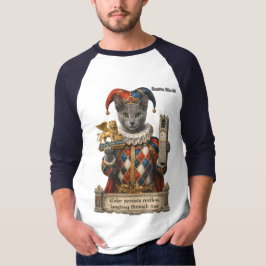 Camiseta Gato Arlequim Azul Russo