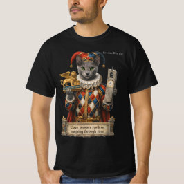 Camiseta Gato Arlequim Azul Russo