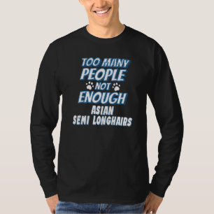 Camiseta Gato Asiático Semi-Longo Diz Introvertido