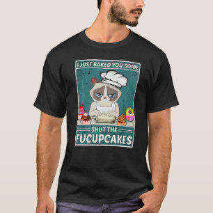 Camiseta Gato Assando Acabei de Assar Uns Bolo Pra Você Cal