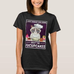 Camiseta Gato Assando Acabei de Assar Uns Ceta Merda pra V