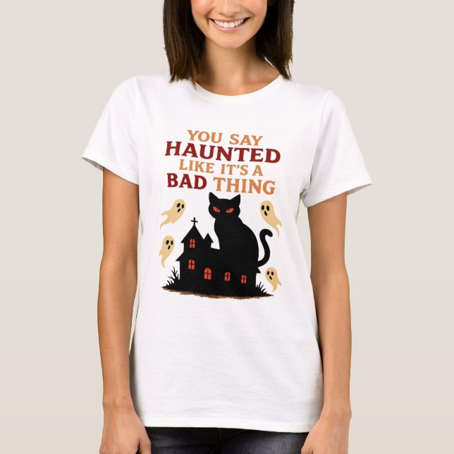 Camiseta Gato Assombrado (Frente)