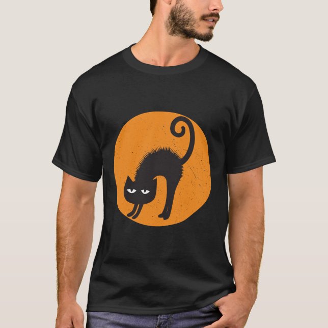 Camiseta gato assustado (Frente)