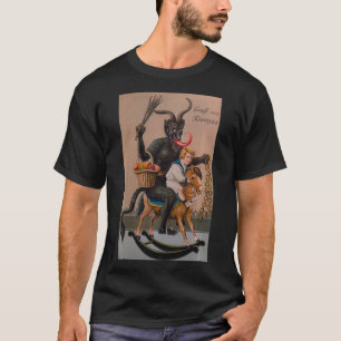 Camiseta Gato Assustador Vom Krampus Demon Natal Demon Kra