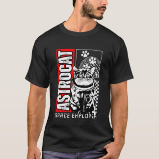 Camiseta Gato astro, Gato espacial, Gato astronauta, Gato h