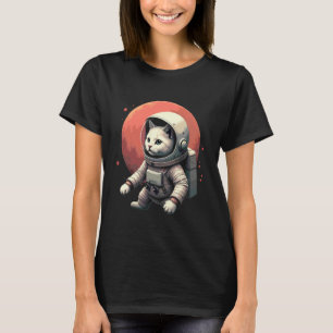 Camiseta Gato Astronauta Amante do Espaço Astro