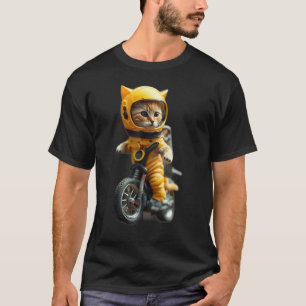 Camiseta Gato astronauta animal de estimação