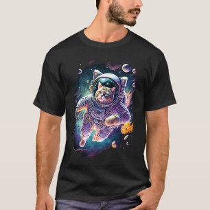 Camiseta Gato Astronauta Gato Espacial Cósmico Divertido Gr