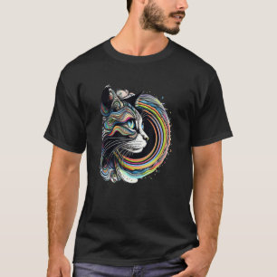 Camiseta Gato Astronauta Gato Espacial Galáxia Gatinho 3