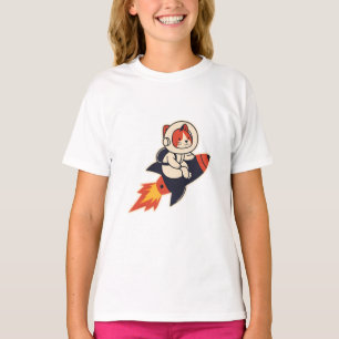 Camiseta Gato Astronauta Pilotando Foguete – Desaventura Có