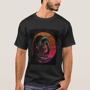 Camiseta Gato Astronauta Retro