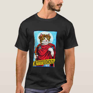Camiseta Gato ATITUDIOSO Deus Grego Romano Gladiador Atitud