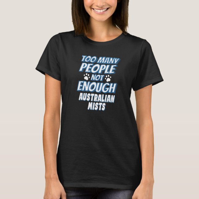 Camiseta Gato Australian Mist Diz Introvertido (Frente)
