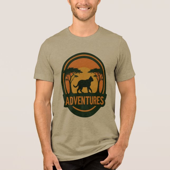 Camiseta Gato Aventuras Wild Trek (Frente)