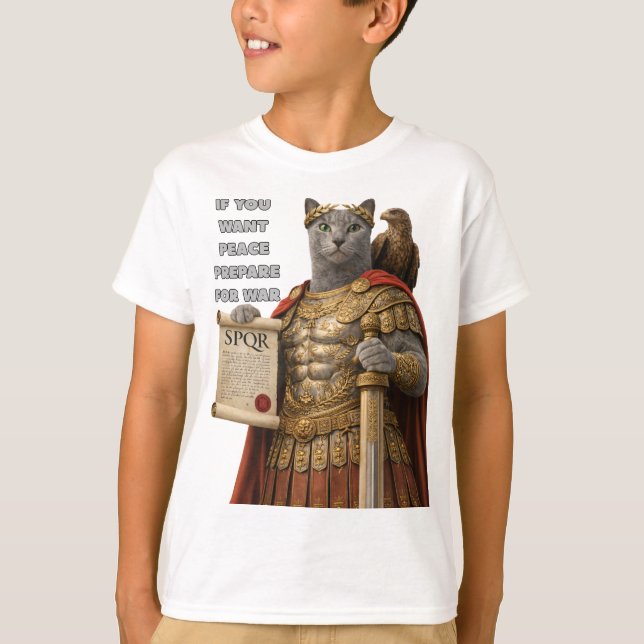 Camiseta Gato Azul Russo César (Frente)