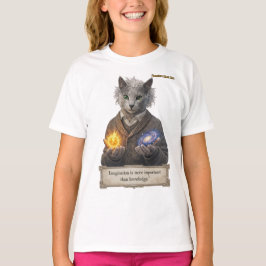 Camiseta Gato Azul Russo Einstein - Imaginação