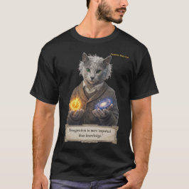Camiseta Gato Azul Russo Einstein - Imaginação