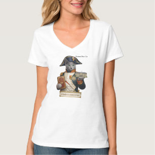 Camiseta Gato Azul Russo Napoleão Bonaparte
