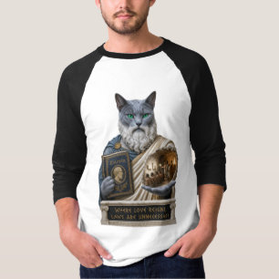 Camiseta Gato Azul Russo Plato
