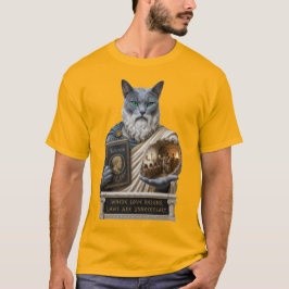 Camiseta Gato Azul Russo Plato