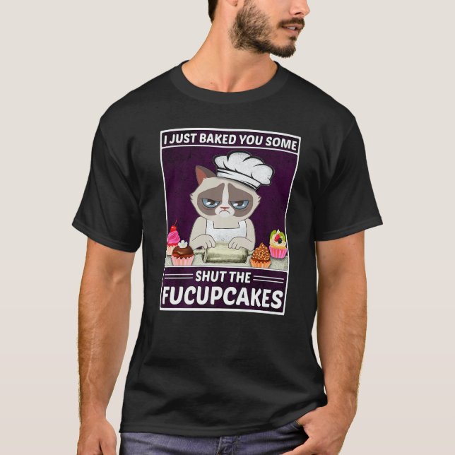 Camiseta Gato Bajulando Eu Te Fiz Calar Um Pouco O Fucupcak (Frente)