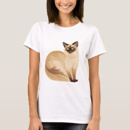 Camiseta gato balinês