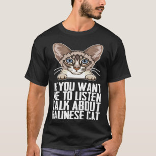 Camiseta gato balinês balinês gatos balineses