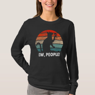 Camiseta Gato Bebendo Vinho Que Gente nojenta