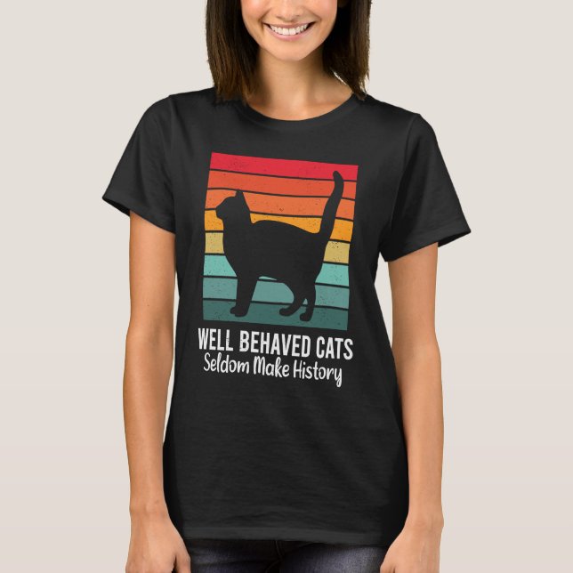 Camiseta Gato Bem Comportado Gato Fofo (Frente)