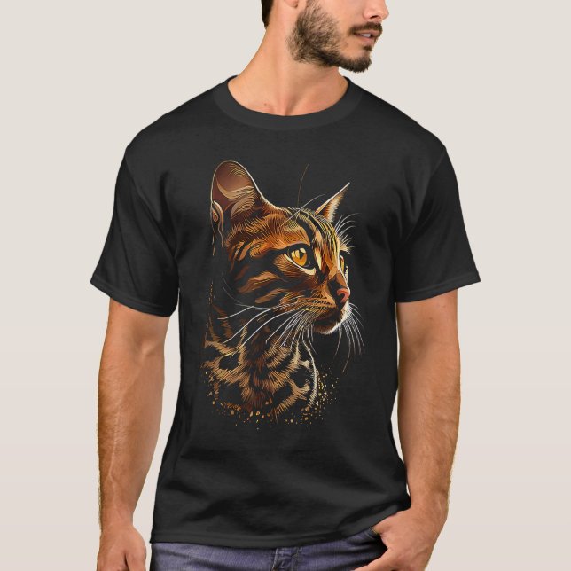 Camiseta Gato Bengal  4 (Frente)
