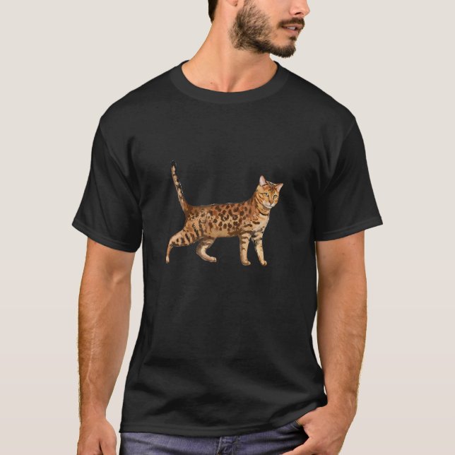 Camiseta Gato Bengal Ee Ees (Frente)