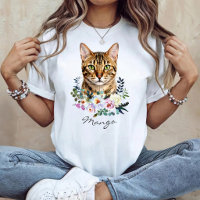 Gato Bengal em Aquarela