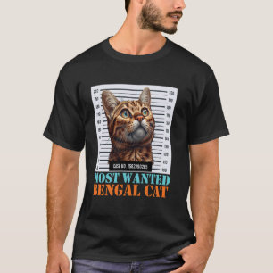 Camiseta Gato Bengal Engraçado DONOS DE GATO BENGAL MAIS PR
