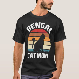 Camiseta Gato Bengal Mãe do Gato Bengal Fantasia Gato Benga