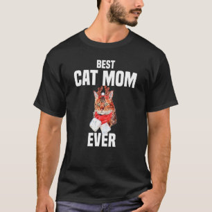 Camiseta Gato Bengala Bonito com Rena Melhor Gato de Costum
